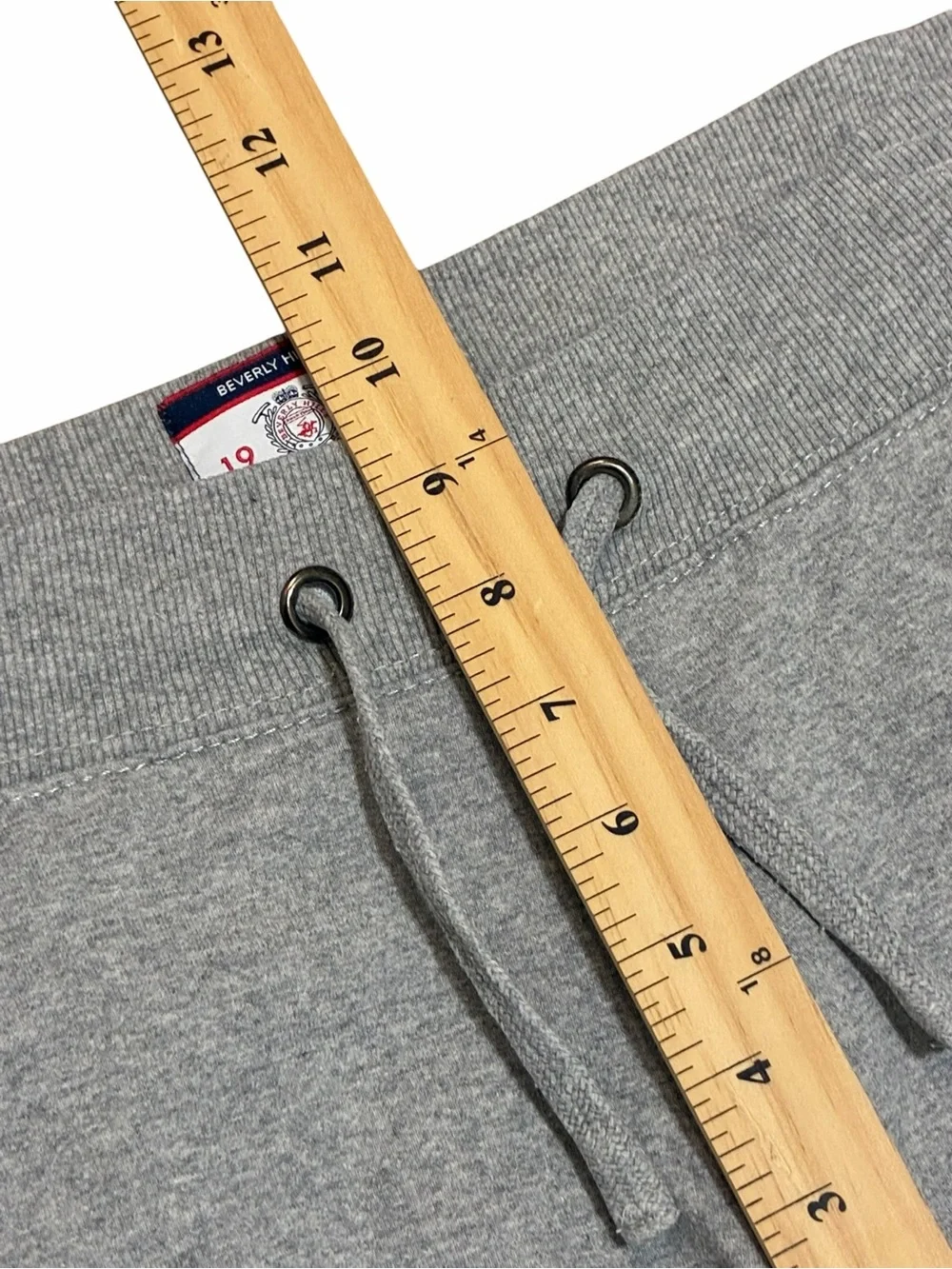 Beverly Hills Polo Club Sport Track Pants Medium Gray Joggers Logo 100% Cotton M